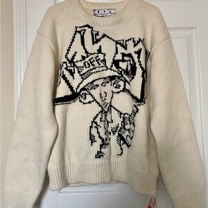 Off-White Graffiti Wool Sweater Size Large